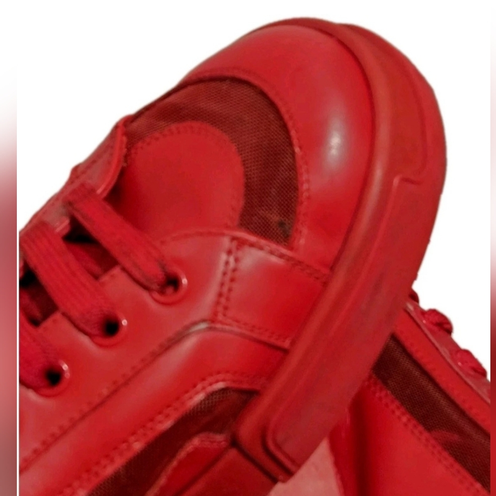 Dolce & Gabbana Unisex Portofino Red LowTop Sneakers US Mens Sz 6 /Wmns Size 7.5 - Picture 4 of 14